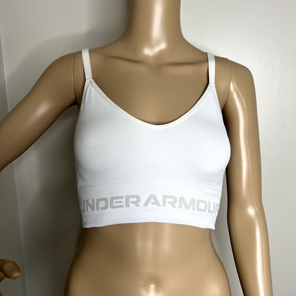Under Armour White Criss Cross Back Sports Bra